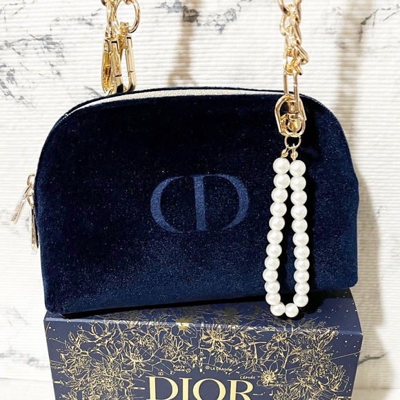 Dior Beauty Blue Velvet Mini Bag - Picture 3 of 11